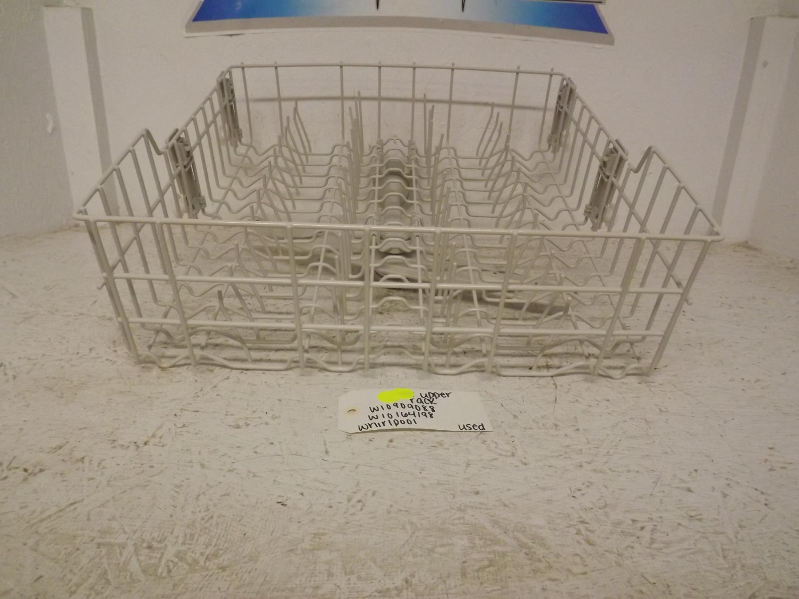 Whirlpool Dishwasher W10909088 W10164198 Upper Rack Used Whirlpool Dishwasher W10909088 W10164198 Upper Rack Used